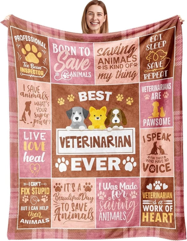 Veterinary Gifts Blanket for Veterinarians - 60