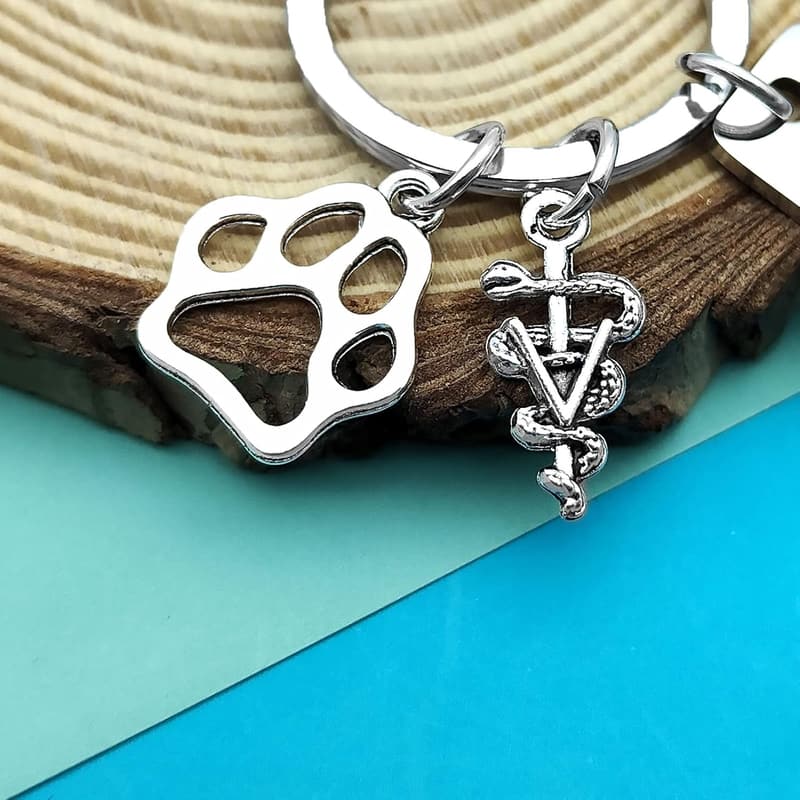 Veterinarian Appreciation Keychain for Animal Lovers