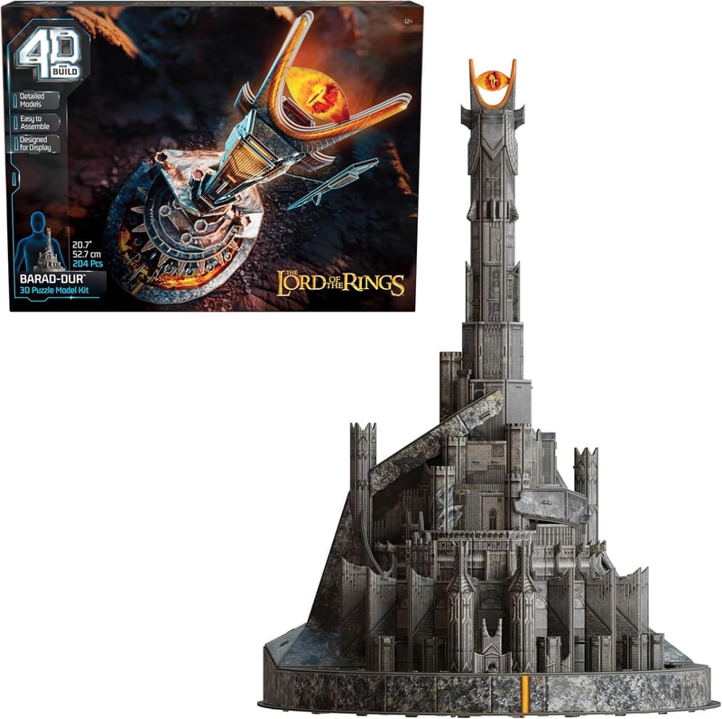 Lord of The Rings 3D Model Kit - Barad-Dur Eye of Sauron, 204 Pieces