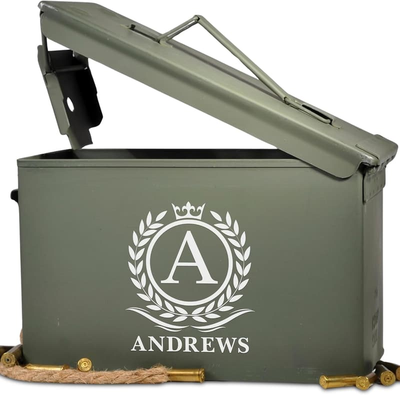 Custom Military Ammo Box Gift Set for Dad - Birthday & Father's Day