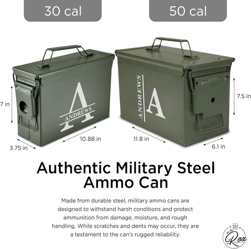 Custom Military Ammo Box Gift Set for Dad - Birthday & Father's Day