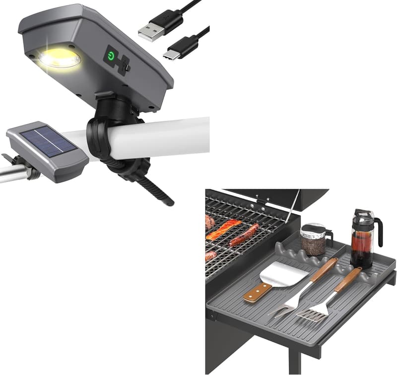Upgraded Silicone Grill Mat with Light
