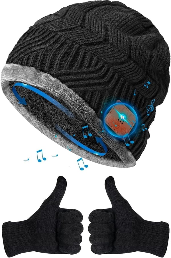 Bluetooth Beanie Hat with Speaker for Winter Sports Gifts