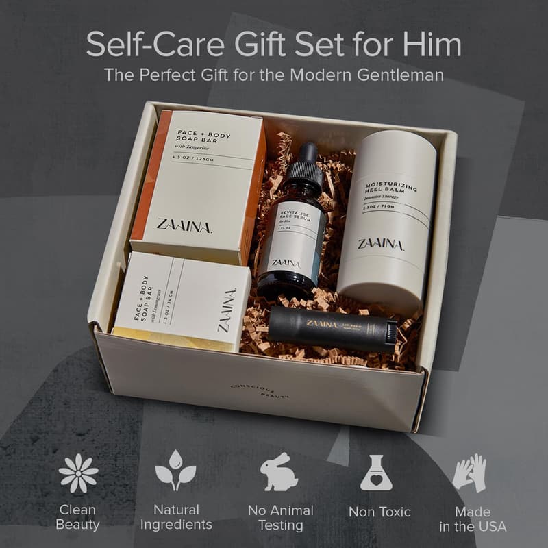 Luxury Skincare Gift Set for Men's Birthday Care Package