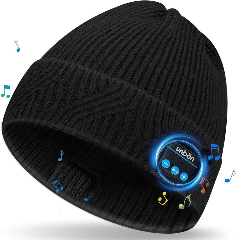 Bluetooth Beanie Hat with Headphones - Cool Tech Gift for Men