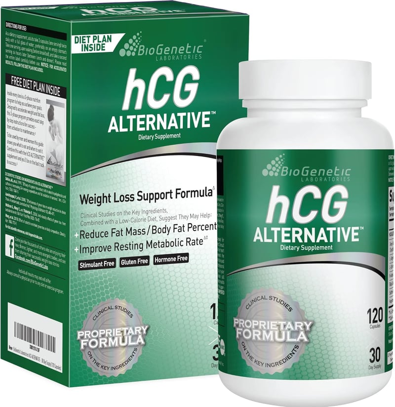 hCG Alternative Weight Loss Pills - 30-Day Supply for Men & Women