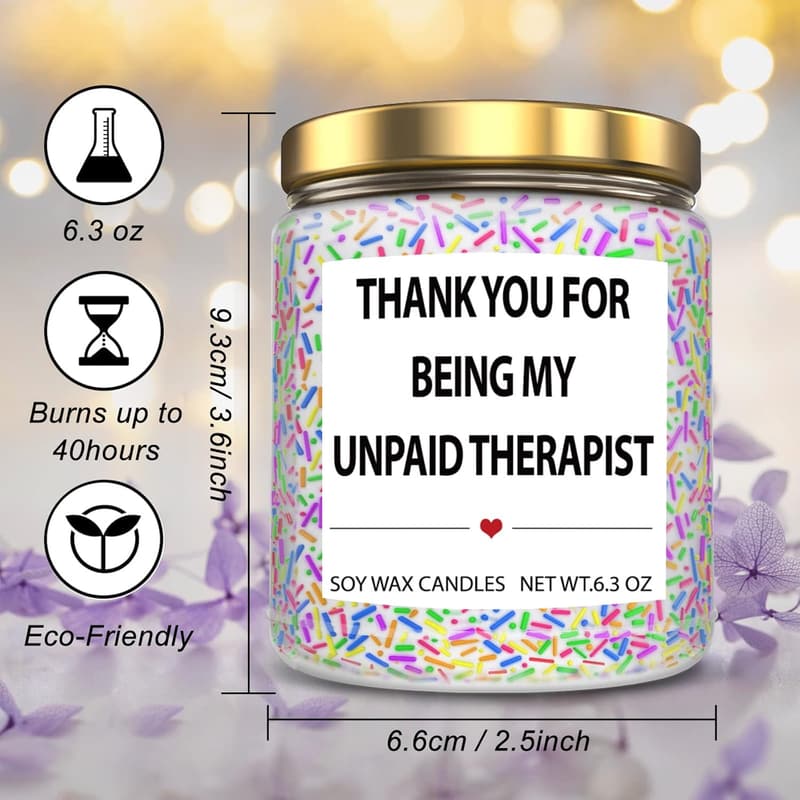 Birthday Lavender Candles - Thoughtful Gifts for Friends