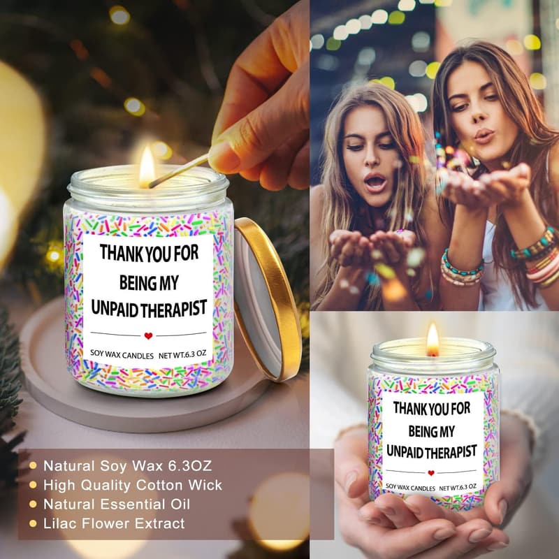 Birthday Lavender Candles - Thoughtful Gifts for Friends