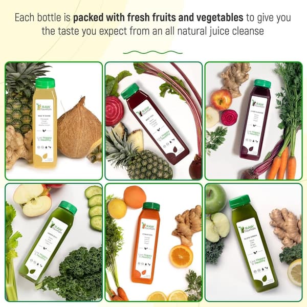 3-Day All-Natural Juice Cleanse with 18 Bottles & Ginger Shots