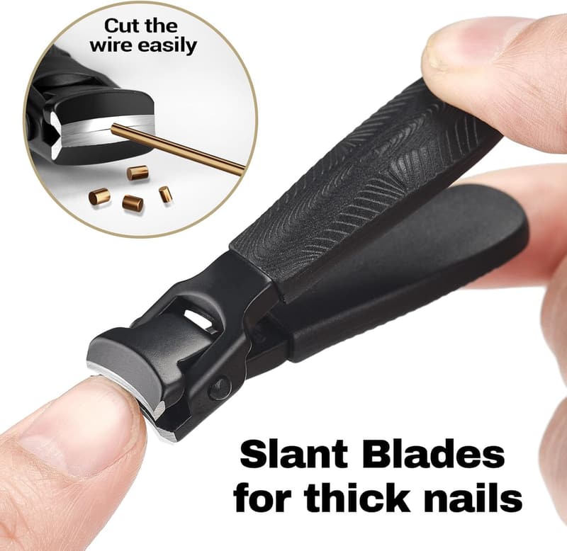 Heavy-Duty Mini Travel Nail Clippers for Thick Nails