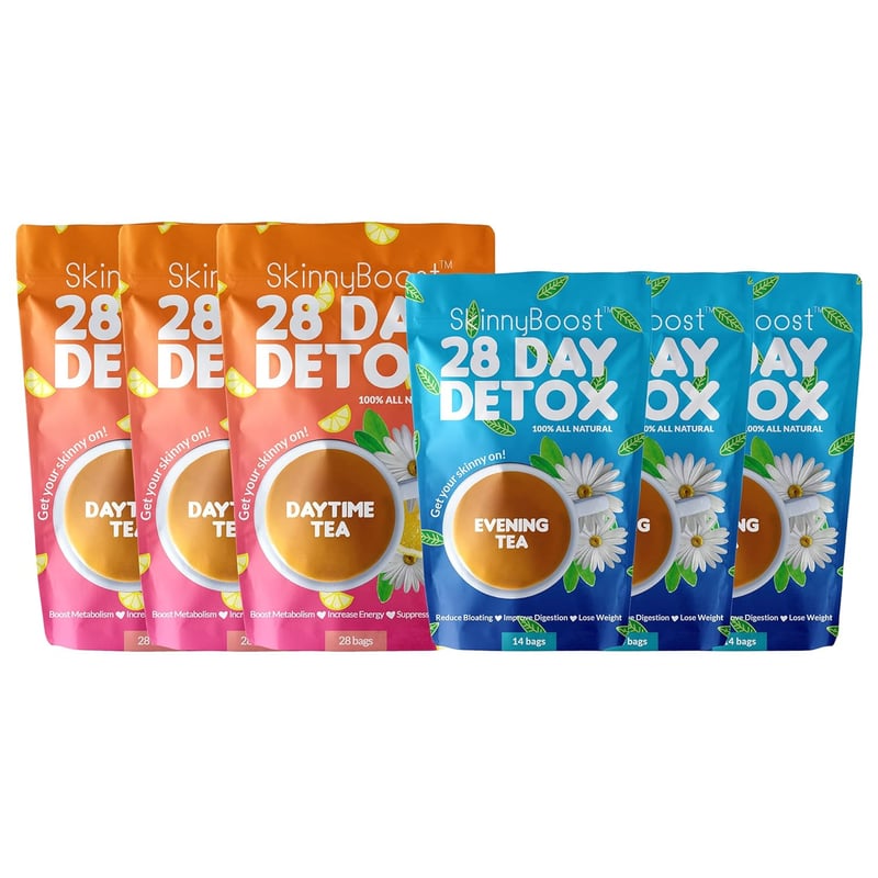 28-Day Detox Tea Kit - Natural Green Tea & Herbal Blend