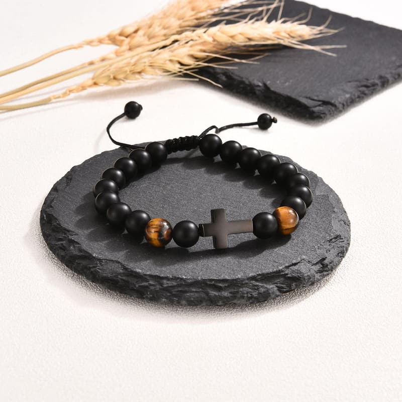 Easter Cross Bracelet Gift for Boys - Baptism & Communion