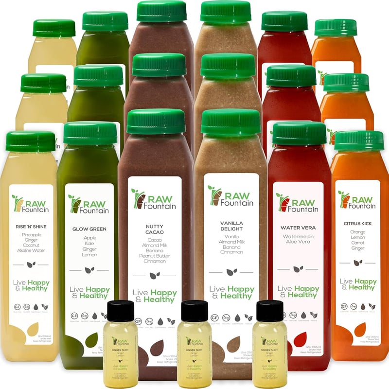 3-Day All-Natural Protein Juice Cleanse with Ginger Shots