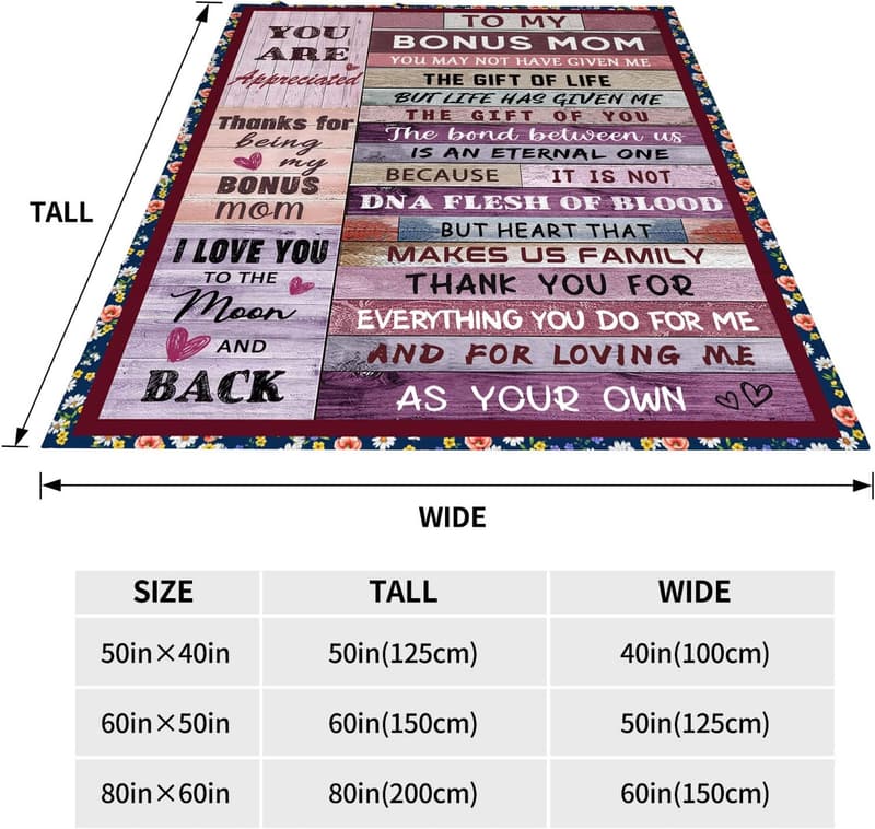 Bonus Mom Birthday Blanket - 50