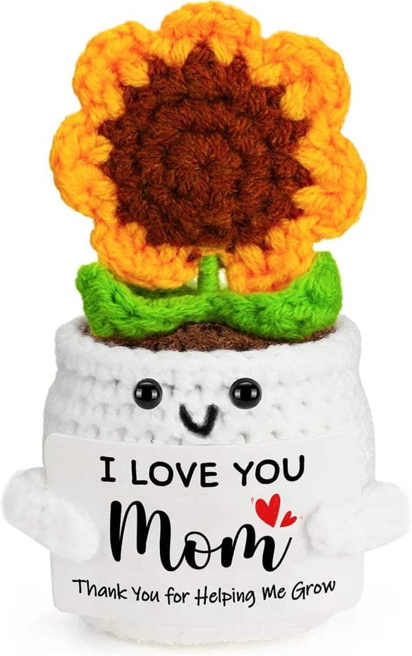 Handmade Cute Crochet Sunflower for Mother's Day Gift