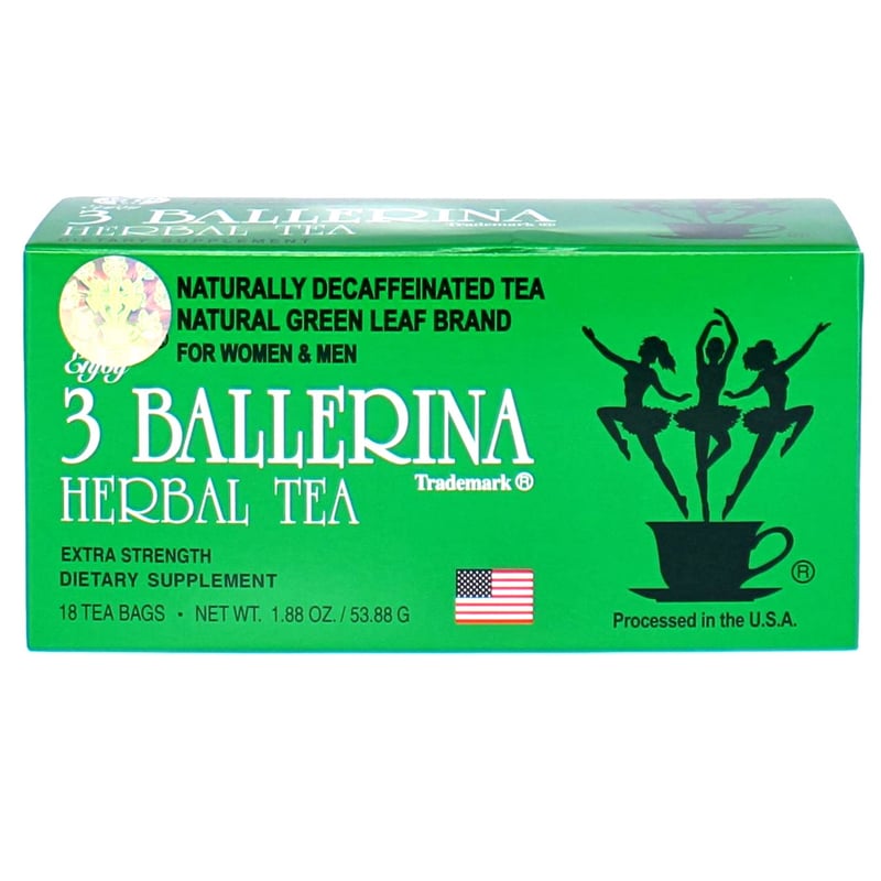 Organic Detox Tea - Extra Strength Green Leaf for Weight Loss, Caffeine Free - 18 Bags