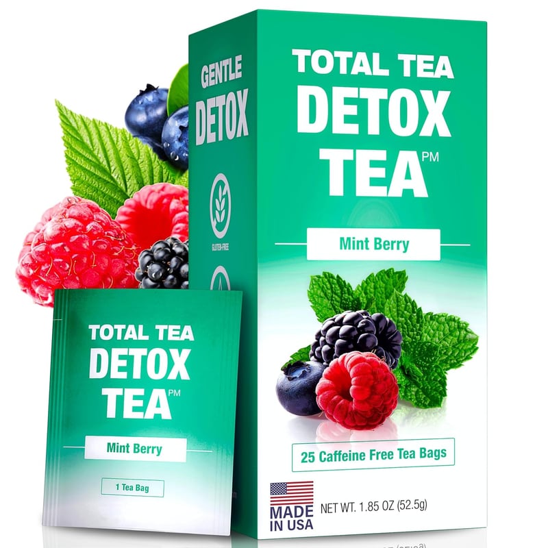 Herbal Detox Tea for Weight Support - Caffeine-Free Mint Blend