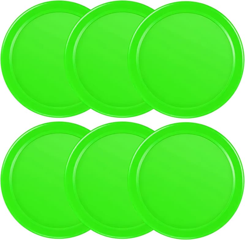 Air Hockey Pucks - 6 Pack Full Size Heavy Replacement Set