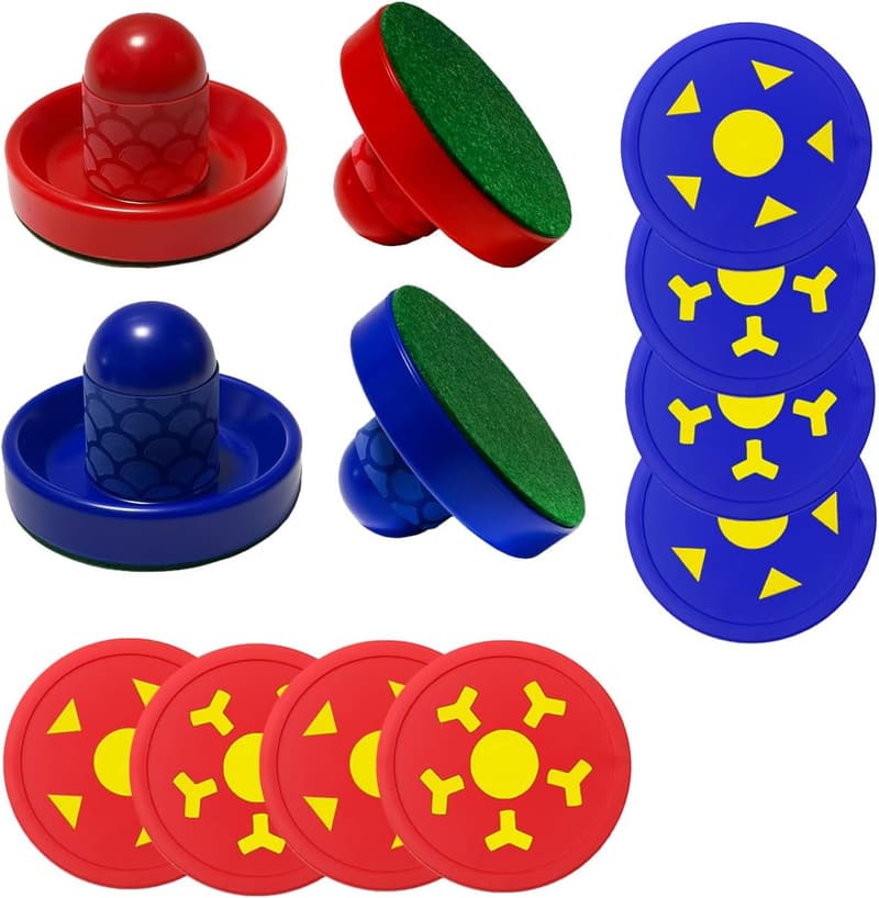 Air Hockey Pushers and Pucks Set for Kids & Adults