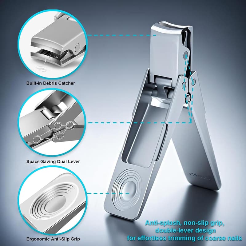 Stainless Steel Nail Clipper Set for Men and Women