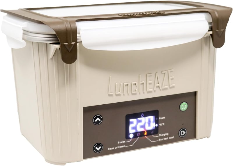 Cordless Electric Lunch Box – Self-Heating, BPA Free, Battery Powered