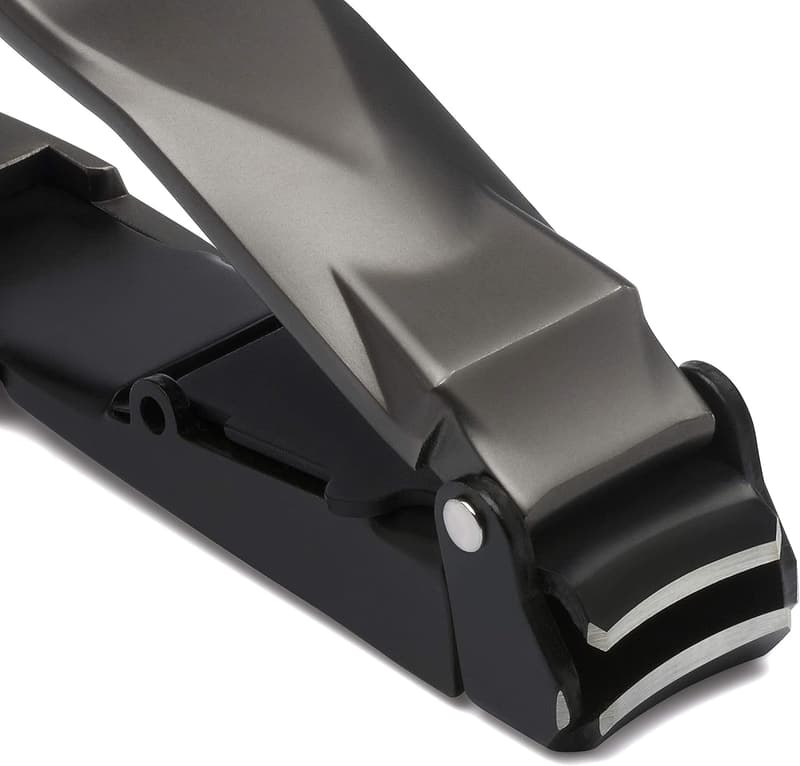 Heavy Duty Nail Clippers for Men with Catcher & Ergonomic Lever