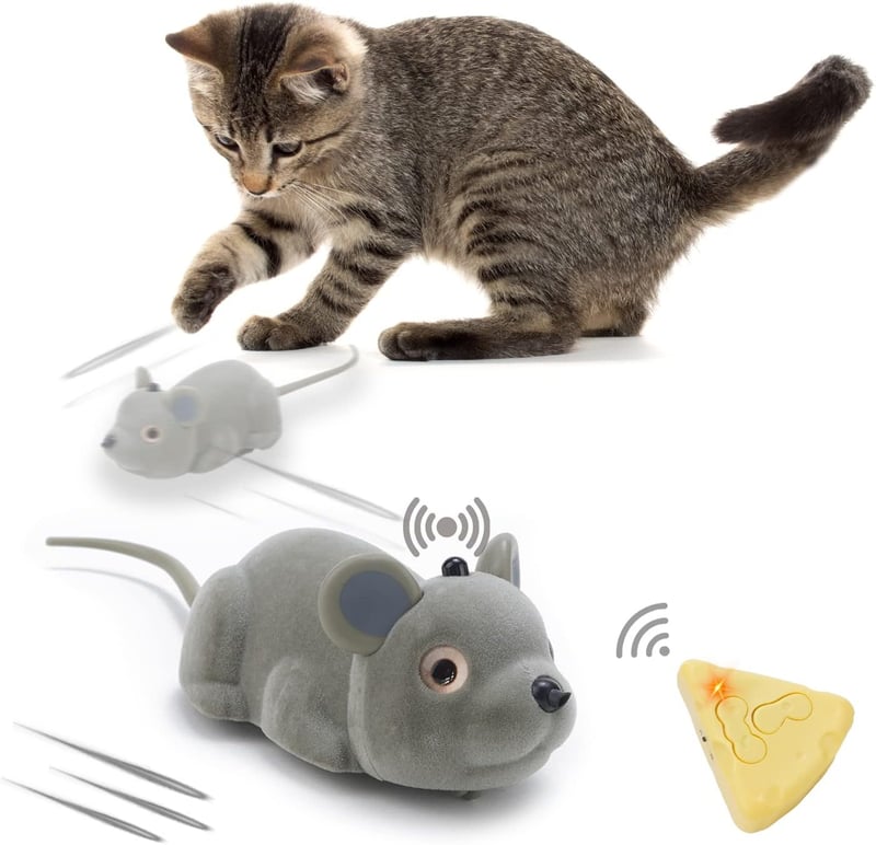 Remote Control Electric Mouse Toy for Indoor Cats