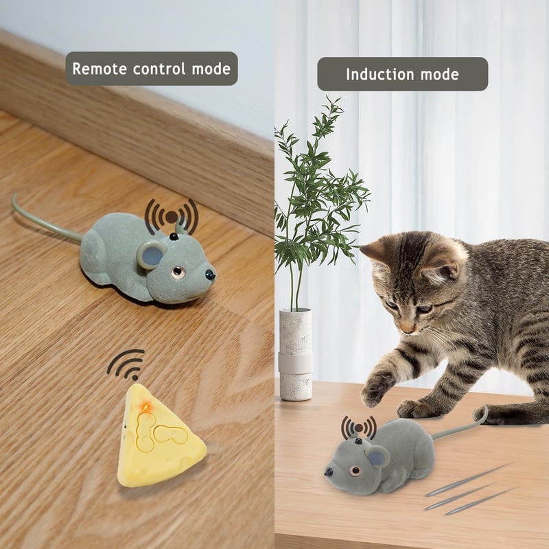 Remote Control Electric Mouse Toy for Indoor Cats