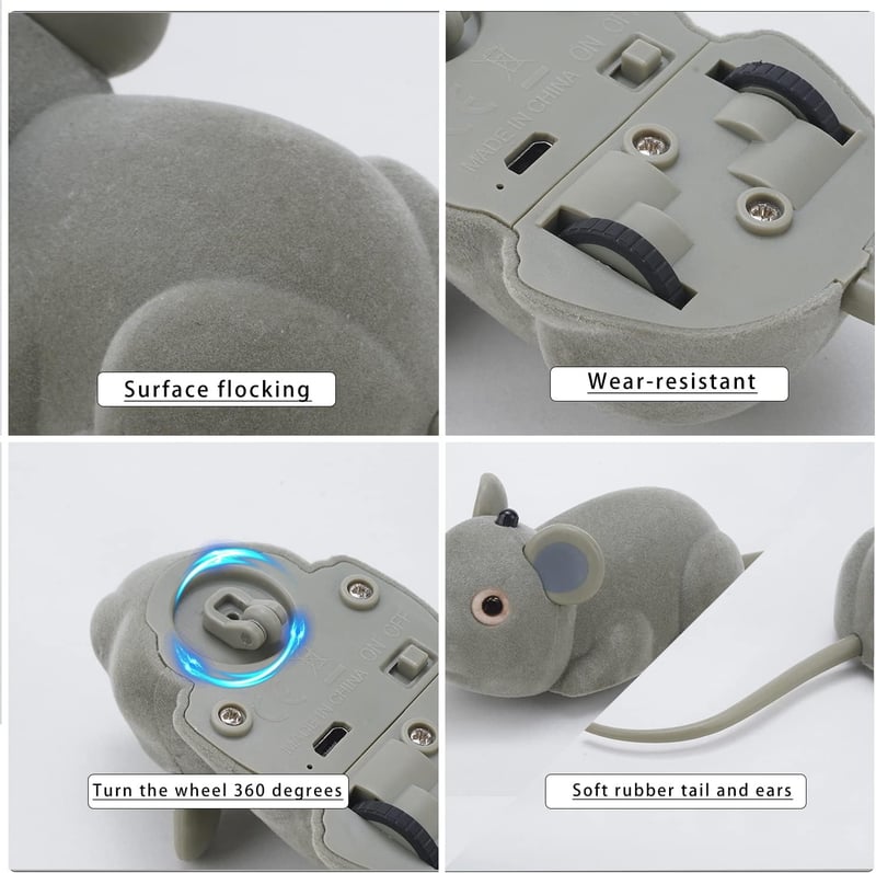 Remote Control Electric Mouse Toy for Indoor Cats