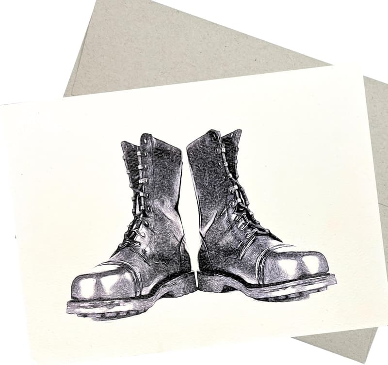 Military Greeting Card - Blank Inside for All Occasions