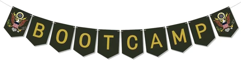 Army Boot Camp Party Decorations & Banner for Recruits