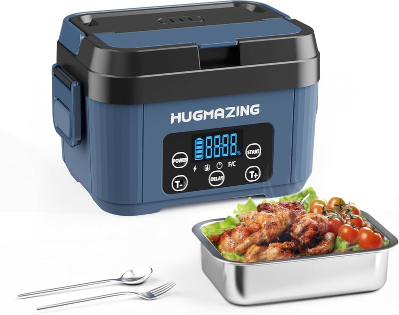 Rechargeable Self-Heating Lunch Box for Work & Travel