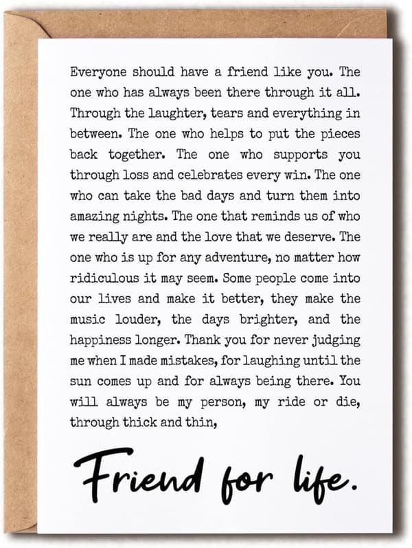 Best Friend Card - Ride or Die Tribute