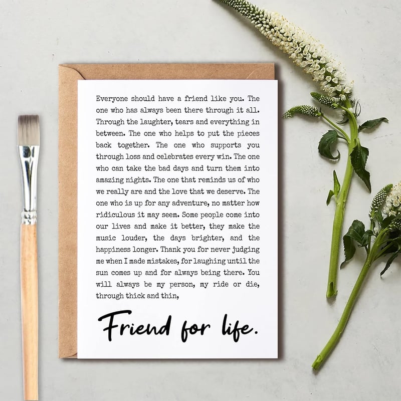 Best Friend Card - Ride or Die Tribute