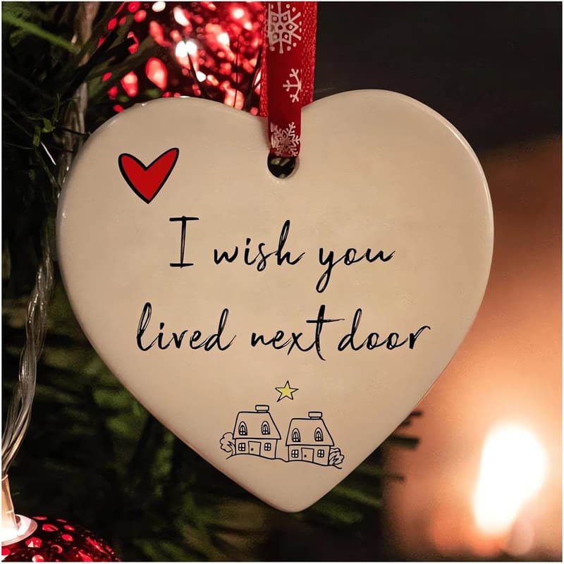 2023 Christmas Heart Ornament - Decorative Gift for Couples