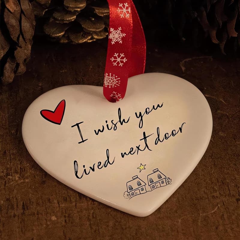 2023 Christmas Heart Ornament - Decorative Gift for Couples