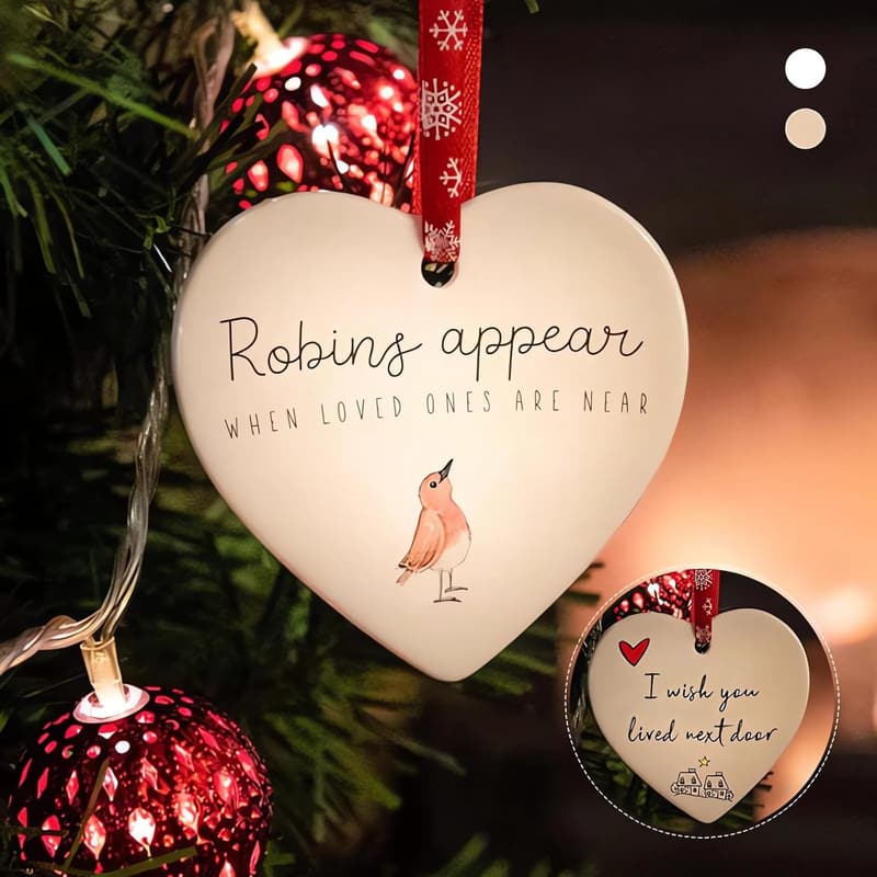 2023 Christmas Heart Ornament - Decorative Gift for Couples