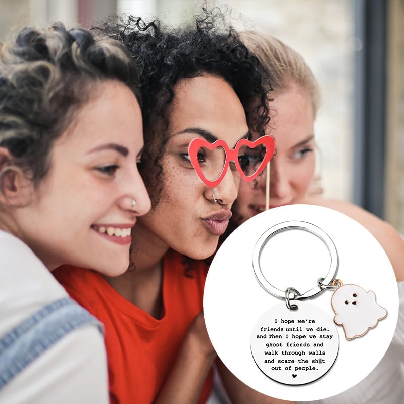 Friendship Keychain - Engraved Gift for Best Friends