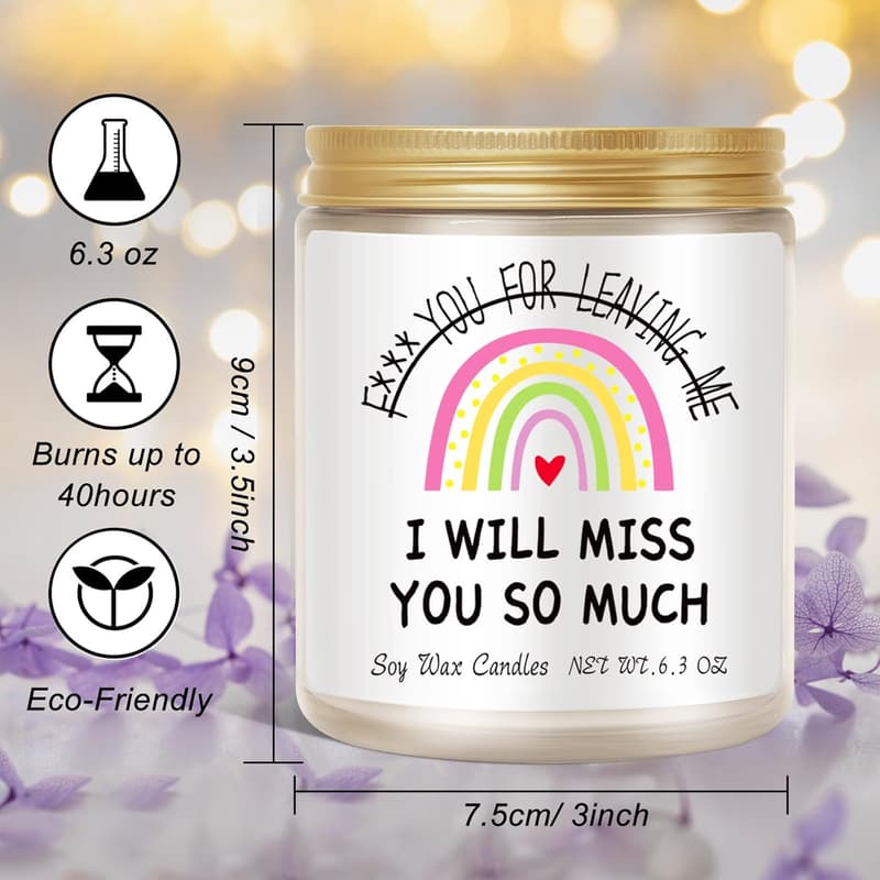 Farewell Gifts: Lavender Scented Candle for Coworkers
