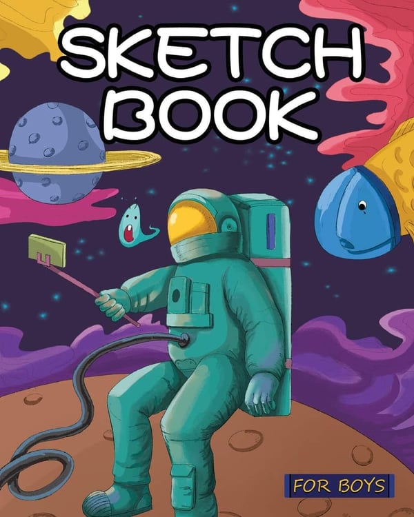 Drawing Pad for Boys - Creative Sketchbook Gift for Ages 5-12