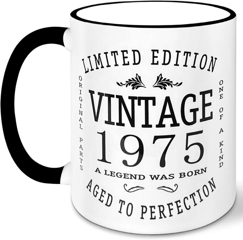 50th Birthday Mug - Unique Funny Gift for Men & Women