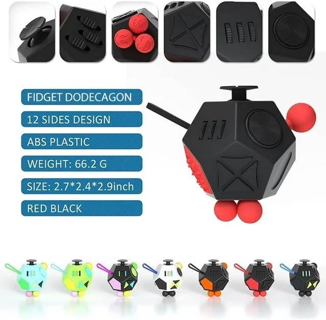 Fidget Dodecagon Stress Relief Cube for Adults & Kids