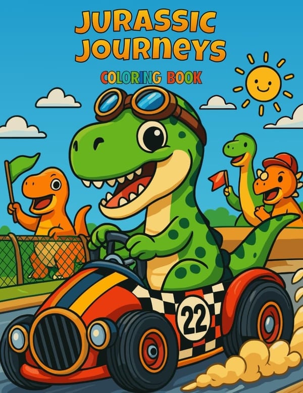 Jurassic Coloring Book for Dino Enthusiasts