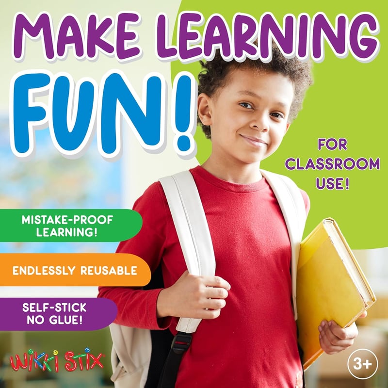 WIKKI STIX Reusable Craft Strands - 48 Pack for Kids