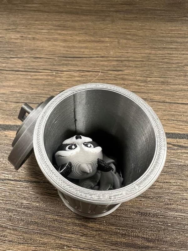 Articulating Fidget Raccoon Toy - 3D Printed Novelty Gift