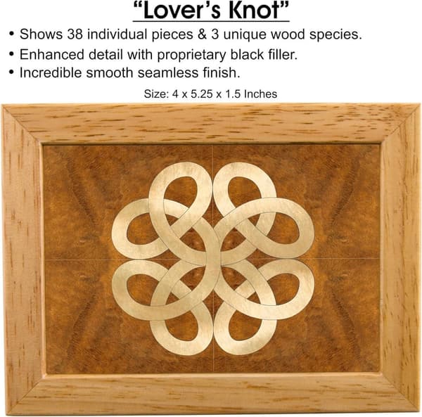 Handmade Celtic Wood Jewelry Box - Unique Art Gift