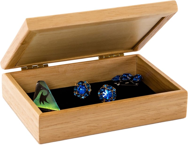 Handmade Celtic Wood Jewelry Box - Unique Art Gift