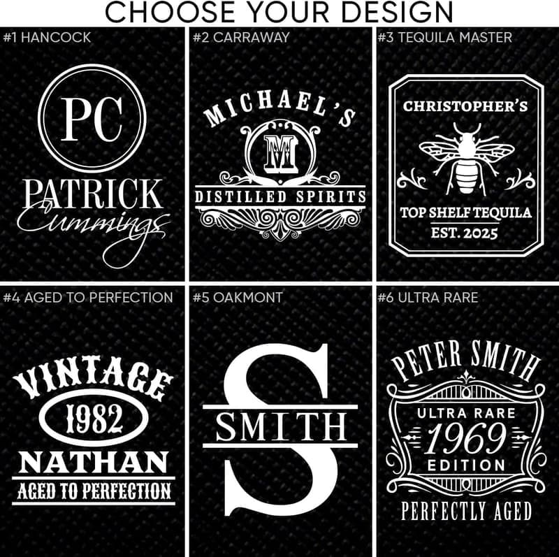 Personalized Tequila Decanter Set for Connoisseurs