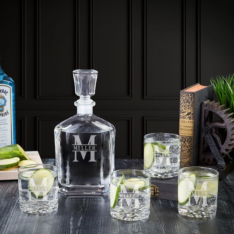 Personalized Tequila Decanter Set for Connoisseurs