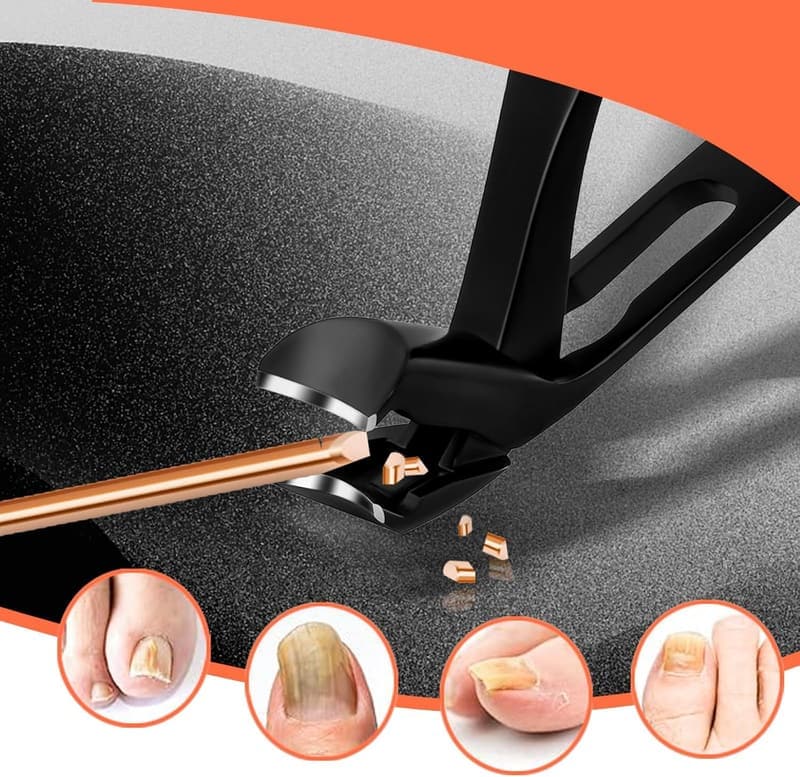 Seniors' Long Handle Toenail Clippers - Angled & Ultra-Sharp